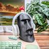 Moai Headphone Stand - Universal Headset Holder - Desk Accessory - Stands and Mounts for Desktop - Gaming Setup - Gamer Accessories (Galaxy Black) view 4