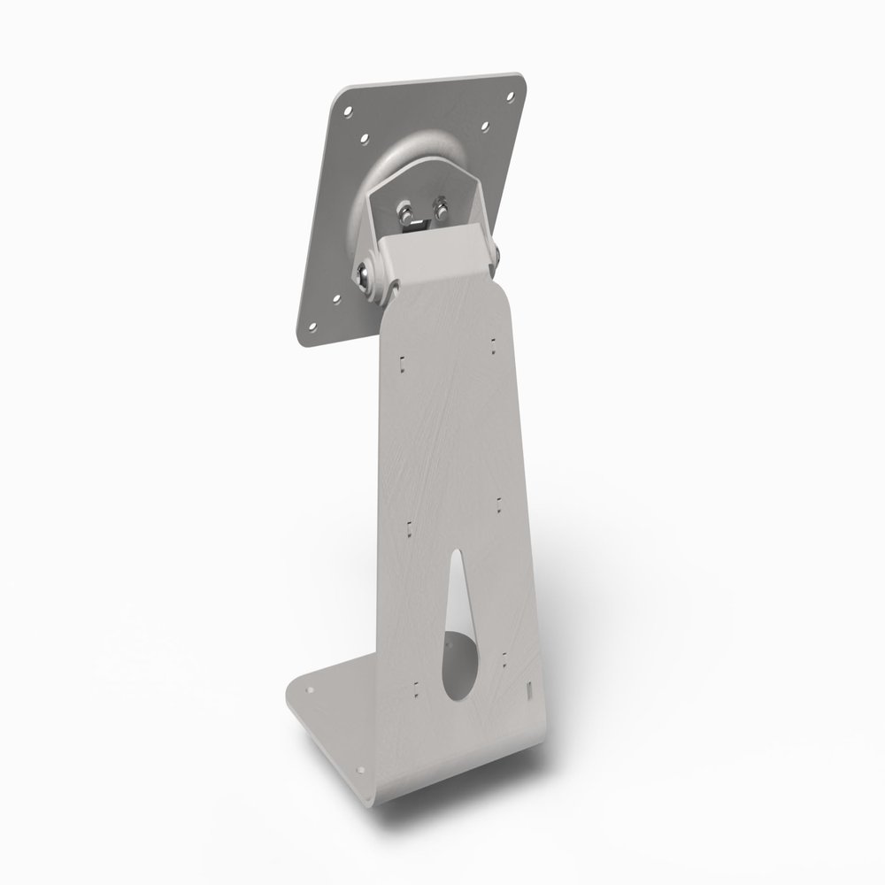 TABcare Metal VESA Desktop Stand Mount 360 Degrees Rotate and 180Forward and Backward Supports 75x75mm 100x100mm (White)