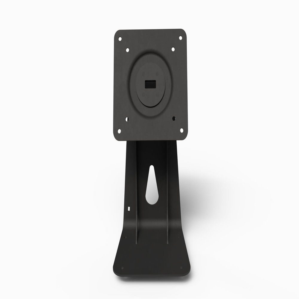 TABcare Metal Desktop Stand Mount 360 Degrees Rotate and 180 Forward and Backward Supports VESA 75x75mm 100x100mm (Black)