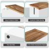 Bivvclaz Large Cable Management Box, Wooden Cord Organizer Box for Desk, Floor, Office to Hide Extension Cords Power Stripes Surge Protectors Chargers Wires, White view 4
