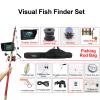 Underwater Fishing Camera w/Bracket - Portable Ice Fishing Fish Finder, Underwater DVR Video Fish Cam w/ 12pcs Infrared Lights for Lake Boat Kayak Ice Fishing view 2