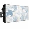 Hsqirky Outdoor TV Cover for 60 to 65 Inch, Blue Grey Coastal Weatherproof & Waterproof Outside TV Covers with Remote Pockets, Sea Turtle Nautical Coral Summer Beach TV Enclosure for LED, LCD TVs view 1