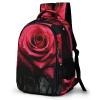 Backpack for Women Men Daypack Red Rose And Black Leaves Laptop Backpack Computer Bag Casual Nurse Bag Laptop Bag view 1