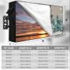 Hsqirky Outdoor TV Cover for 40 to 43 Inch, Grey Snowman Christmas Weatherproof & Waterproof Outside TV Covers with Remote Pockets, Winter Snowflake Tree Xmas Outdoor TV Enclosure for LED, LCD TVs view 2