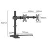 WANGHAI2024M Monitor Mount Dual Monitor Desk Stand, Freestanding Dual Monitor Stand Fits 2 Screens up to 30 inch, 26.4 lbs, VESA Steel Mount Base Fully Adjustable Desk Mount Monitor Desk Stand view 2