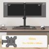 WANGHAI2024M Monitor Mount Dual Monitor Desk Stand, Freestanding Dual Monitor Stand Fits 2 Screens up to 30 inch, 26.4 lbs, VESA Steel Mount Base Fully Adjustable Desk Mount Monitor Desk Stand view 3