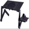 360 Laptop Bed Table Foldable Adjustable Stand Portable with Mouse Board Aluminum Folding Computer Desk view 1