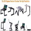 360 Laptop Bed Table Foldable Adjustable Stand Portable with Mouse Board Aluminum Folding Computer Desk view 4