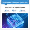 Beelink EQi13 Pro Mini PC, Intel Core i5 13500H (up to 4.7GHz) 12C/16T, Mini Computer 32GB DDR4 3200MHz 500G PCIe4.0 SSD, Desktop Computer Built-in PSU/Dual Display/4K 60Hz/WiFi6/BT5.2/HTPC/Home view 2