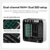 Beelink EQi13 Pro Mini PC, Intel Core i5 13500H (up to 4.7GHz) 12C/16T, Mini Computer 32GB DDR4 3200MHz 500G PCIe4.0 SSD, Desktop Computer Built-in PSU/Dual Display/4K 60Hz/WiFi6/BT5.2/HTPC/Home view 3