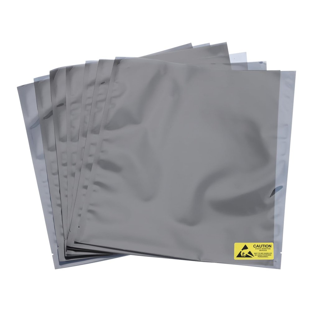 MECCANIXITY 20Pcs Anti Static Bags ESD Shielding Bag Flat Open Top Anti Static Bag for Electronic Devices 9.4x10.6 Inch(240 * 270mm)
