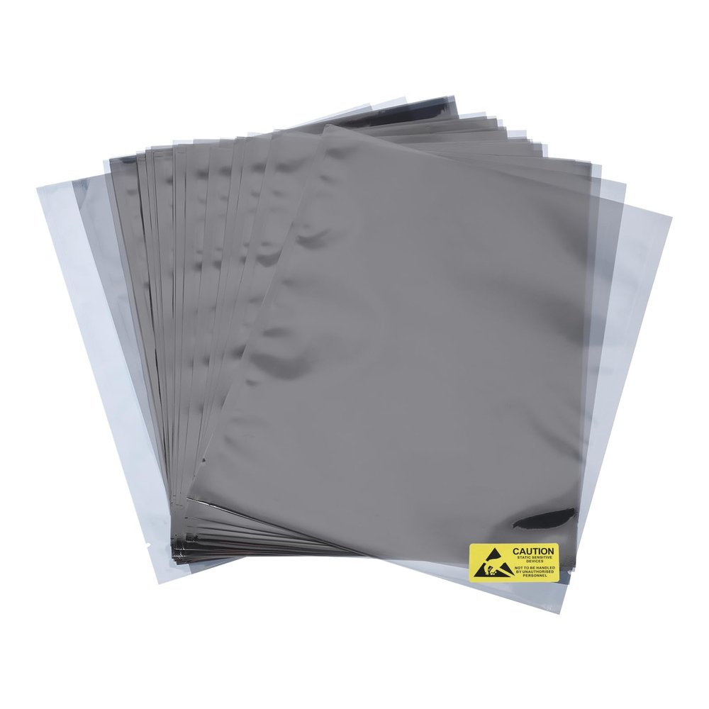 MECCANIXITY 50Pcs Anti Static Bags ESD Shielding Bag Flat Open Top Anti Static Bag for Electronic Devices 7x8.3 Inch(180x210mm)