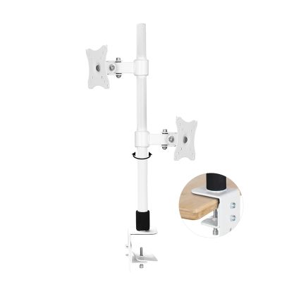iumLeap Monitor Mount, Height/Angle Adjustable Monitor Arm, Monitor Stand Mount Fits 17 to 32 Inch Computer Screen, with C-Clamp Base(A)