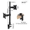 iumLeap Monitor Mount, Height/Angle Adjustable Monitor Arm, Monitor Stand Mount Fits 17 to 32 Inch Computer Screen, with C-Clamp Base(A) view 2