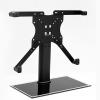 iumLeap Monitor Mount, 3 Level Height Adjustable, Heavy Duty Tempered Glass Base, Monitor Arm Fits 24-32inch Nonporous LCD Computer Screens view 4