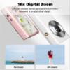 2.7K Digital Camera, 48MP Autofocus Cameras for Photography, Vlogging Compact Camera with 2.8inch Screen, 16X Digital Zoom, Autofocus, Pause Function (White) view 4