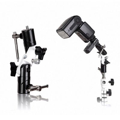 Pomya Camera Fill Light Tripod Ball Head, Metal Universal Flash Light Bracket Holder Lamp Stand, Made of Aluminum Alloy, Convenient for Outdoor (3 Section)