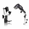 Pomya Camera Fill Light Tripod Ball Head, Metal Universal Flash Light Bracket Holder Lamp Stand, Made of Aluminum Alloy, Convenient for Outdoor (3 Section) view 1