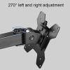 iumLeap Dual Monitor Stand Mount, Heavy-Duty Fully Adjustable Monitor Arm for Computer Screens, with Clamp and Perforation Base, Fits 17-27inch Monitor view 3