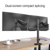 iumLeap Dual Monitor Stand Mount, Heavy-Duty Fully Adjustable Monitor Arm for Computer Screens, with Clamp and Perforation Base, Fits 17-27inch Monitor view 4