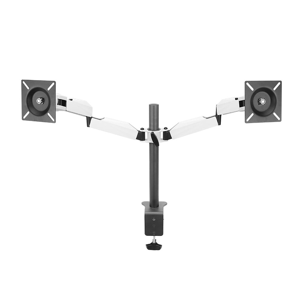 iumLeap Double Monitor Mount Stand, Articulating Gas Spring Monitor Arm, Fits 20 to 27 Inch LCD Computer Screens, Monitor Bracket for 2 Monitors