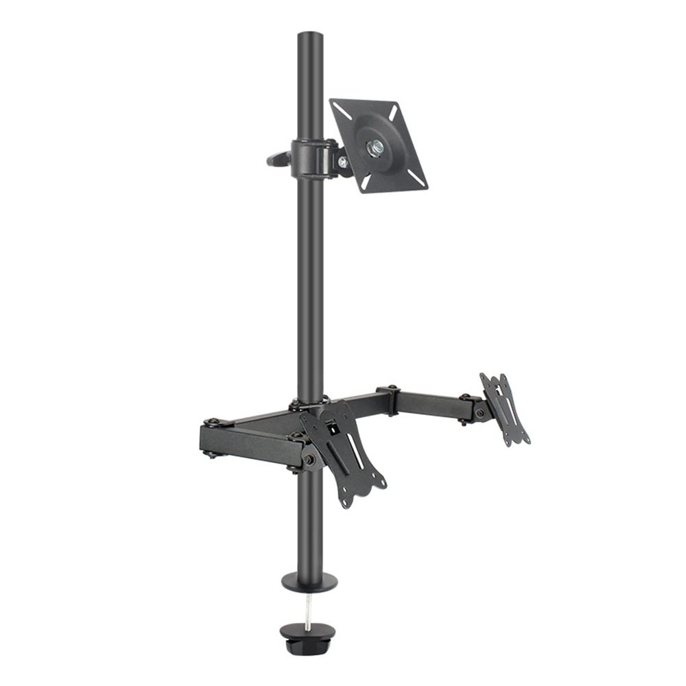 iumLeap 3 Monitor Stand, Heavy Duty Fully Adjustable Monitor Stand for 2 Monitor, Monitor Arms Desk Mount for 17 to 27 Inch Screen