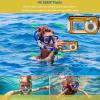 4K Camera,16X Digital Zoom Auto Focus Underwater Camera with 64G Memory Card, 4K Underwear Camera, Dual Screen 10ft, Screen, Face Detection (Yellow) view 4