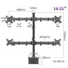 iumLeap 4 Monitor Stand, Fully Adjustable Desk Stand Fits 14-32 Inch Monitor, Holds Up to 8kg/17.6 Lbs Per Arm, Holds 4 Screens with Max 100x100 view 2