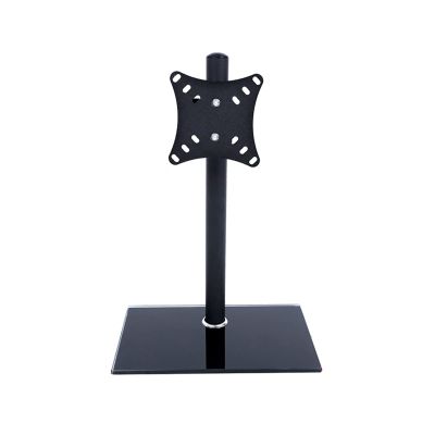 iumLeap Monitor Mount, Height Adjustable Monitor Arm with Tempered Glass Base, Monitor Stand Mount Fits 12-22inch LED Screen Display, Easy to Assemble
