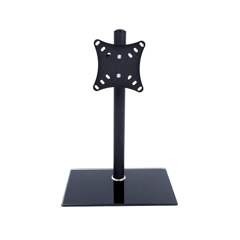 iumLeap Monitor Mount, Height Adjustable Monitor Arm with Tempered Glass Base, Monitor Stand Mount Fits 12-22inch LED Screen Display, Easy to Assemble