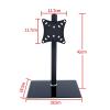 iumLeap Monitor Mount, Height Adjustable Monitor Arm with Tempered Glass Base, Monitor Stand Mount Fits 12-22inch LED Screen Display, Easy to Assemble view 2