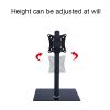 iumLeap Monitor Mount, Height Adjustable Monitor Arm with Tempered Glass Base, Monitor Stand Mount Fits 12-22inch LED Screen Display, Easy to Assemble view 3