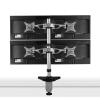 iumLeap 4 Monitor Mount, 4 Monitor Stand for 10-24 Inches Computer Screens with Full Articulation, Height Adjustable/Tilt/Swivel/Rotate view 1
