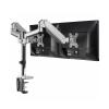iumLeap Dual Monitor Mount, Full Motion Articulating Aluminum Gas Spring Monitor Arm, for Max 27 Inch Computer Screens Up to 17.6lbs/8kg, Easy to Install(A) view 1