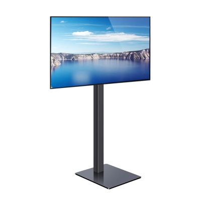 iumLeap Universal Floor TV Stand with Mount 45 Swivel, Space Saving Standing TV Mount for 32-65 Inch TVs, for Bedroom Living Room Corner