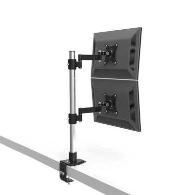 iumLeap Dual Monitor Stand, Heavy Duty Fully Adjustable Monitor Stand for 2 Monitors, Dual Monitor Mount for 17 to 27 Inch Computer Screens(80cm)