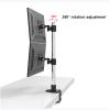 iumLeap Dual Monitor Stand, Heavy Duty Fully Adjustable Monitor Stand for 2 Monitors, Dual Monitor Mount for 17 to 27 Inch Computer Screens(80cm) view 4