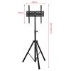 iumLeap Universal Tripod TV Stand, Floor Stand 32-55 Inch Tilt and Height Adjustment Stand, for Bedroom, Living Room, Studio view 2