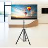 iumLeap Universal Tripod TV Stand, Floor Stand 32-55 Inch Tilt and Height Adjustment Stand, for Bedroom, Living Room, Studio view 3