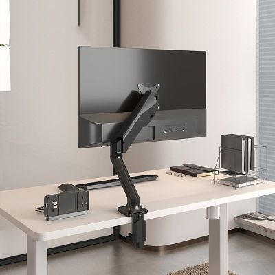 iumLeap Monitor Mount, Adjustable Gas Spring Monitor Arm, Free Standing Full Motion Monitor Stand Mount Fits 1 Screen, for 17-32inch LCD Computer Screens