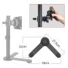 iumLeap Single Monitor Stand, Free-Standing Monitor Riser Fits 12-24 Inch Screens, Adjustable Height Full Motion Swivel 75x75mm/100x100mm view 3