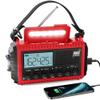 Raynic Emergency Radio, 5000mAh/18500mWh Weather Radio, Solar Hand Crank Emergency Radio with AM/FM/SW/NOAA, Cell Phone Charger, Headphone Jack, Flashlight, Type-C Charging and SOS Siren for Hurricane view 1