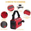 Raynic Emergency Radio, 5000mAh/18500mWh Weather Radio, Solar Hand Crank Emergency Radio with AM/FM/SW/NOAA, Cell Phone Charger, Headphone Jack, Flashlight, Type-C Charging and SOS Siren for Hurricane view 4
