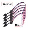 NFHK 5pcs/Set DIY OEM Type C Female Socket to 4Pin Header Cable Pitch=2.0mm Panel Mount Type DC 5V Power Data view 2