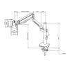 iumLeap Monitor Mount, Gas Spring Monitor Arm with Cable Management, Swivel Monitor Stand Mount for 13-32inch Screen, Fits 75x75mm & 100x100mm(A) view 2