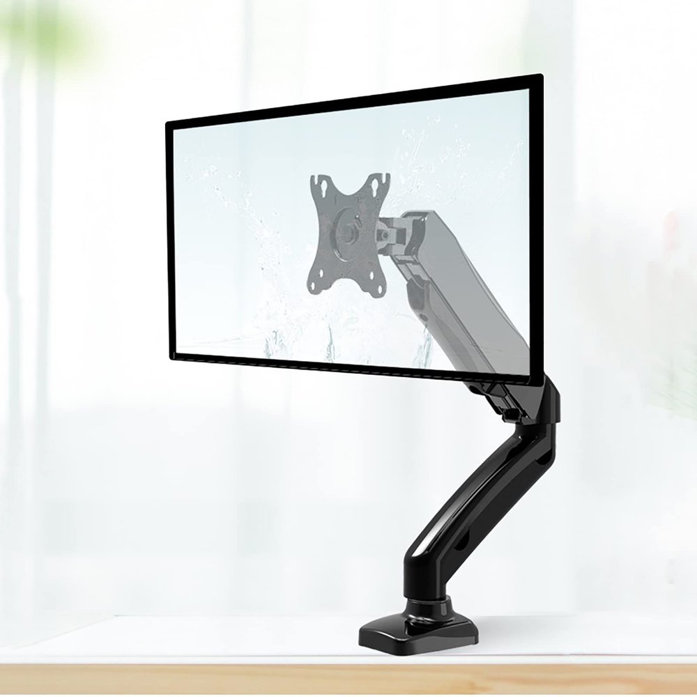iumLeap Monitor Mount, Height/Angle Adjustable Single Monitor Arm, Gas Spring Monitor Stand Mount Holds Up to 13.2lbs/6kg, Fits 13-27inch Computer Screen