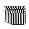 10 in Portable Laptop Sleeve Shockproof Lightweight (Black & White Stripes) Laptop Bag Case Pouch for Business Travel Office view 4