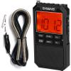 ZHIWHIS Portable Radio, AM FM Stereo SW NOAA Weather VHF Receiver with Alerts, Rechargeable DSP Pocket Radios with 9.85Ft Wire Antenna, 900mAh/396Presets/Alarm Clock/Sleep Timer for Walking ZWS-878 view 1