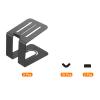 MECCANIXITY Desktop Speaker Stands Studio Monitor Stand Bookshelf Speaker Stand for Small Computer Speakers 1 Pair view 3