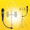 AGASXZZY Mobile Phone Tablet Live Stand Multi-Functional Tripod Universal Accessories Capacitive Microphone Microphone clamp Hose External view 4